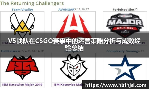 V5战队在CSGO赛事中的运营策略分析与成败经验总结